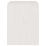 Mesita de noche madera maciza de mango blanco 40x30,5x40 cm de vidaXL, Mesitas de noche - Ref: Foro24-808055, Precio: 29,57 €...