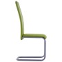 Cantilever dining chairs 6 units green synthetic leather by vidaXL, dining chairs - Ref: Foro24-278101, Price: 363,99 €, Disc...