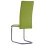 Cantilever dining chairs 6 units green synthetic leather by vidaXL, dining chairs - Ref: Foro24-278101, Price: 363,99 €, Disc...