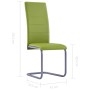 Cantilever dining chairs 6 units green synthetic leather by vidaXL, dining chairs - Ref: Foro24-278101, Price: 363,99 €, Disc...