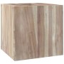 Armario de baño de pared madera maciza de teca 41x38x40 cm de vidaXL, Taquillas y armarios de almacenamiento - Ref: Foro24-33...