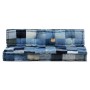 Palettensofakissen 2 Stück aus blauem Denim-Patchworkstoff von vidaXL, Kissen für Stühle und Sofas - Ref: Foro24-325911, Prei...