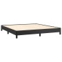 Estructura de cama de cuero sintético negro 160x200 cm de vidaXL, Camas y somieres - Ref: Foro24-346910, Precio: 99,72 €, Des...