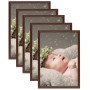 Table collage photo frames 5 pcs dark red 10x15 cm by vidaXL, Photo frames - Ref: Foro24-332659, Price: 12,10 €, Discount: %