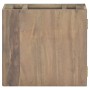 Armario de baño de pared madera maciza de teca 45x30x40 cm de vidaXL, Taquillas y armarios de almacenamiento - Ref: Foro24-33...