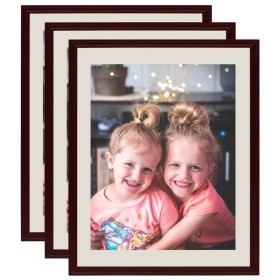 Tabletop collage photo frames 3 pcs dark red 18x24 cm by vidaXL, Photo frames - Ref: Foro24-332667, Price: 10,56 €, Discount: %