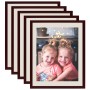 Table collage photo frames 5 pcs dark red 18x24 cm by vidaXL, Photo frames - Ref: Foro24-332668, Price: 15,26 €, Discount: %