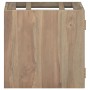 Armario de baño de pared madera maciza de teca 46x25,5x40 cm de vidaXL, Taquillas y armarios de almacenamiento - Ref: Foro24-...