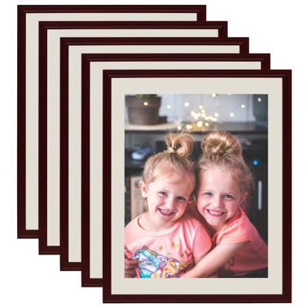 Collage photo frames 5 pcs wall/table dark red 50x60 cm by vidaXL, Photo frames - Ref: Foro24-332693, Price: 46,45 €, Discoun...