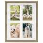 3D photo frames 5 pcs dark wood 28x35cm 4 photos of 10x15cm by vidaXL, Photo frames - Ref: Foro24-332723, Price: 41,93 €, Dis...