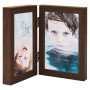 2x dark brown folding collage photo frame (21x29.7 cm) by vidaXL, Photo frames - Ref: Foro24-332761, Price: 16,09 €, Discount: %