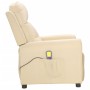 Cream fabric massage chair by vidaXL, Electric massage chairs - Ref: Foro24-342298, Price: 180,99 €, Discount: %