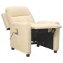 Cream fabric massage chair by vidaXL, Electric massage chairs - Ref: Foro24-342298, Price: 180,99 €, Discount: %