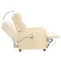 Cream fabric massage chair by vidaXL, Electric massage chairs - Ref: Foro24-342298, Price: 180,99 €, Discount: %