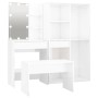 Glossy White Plywood LED Vanity Set by vidaXL, Bedroom furniture sets - Ref: Foro24-3114103, Price: 311,45 €, Discount: %