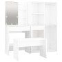 Glossy White Plywood LED Vanity Set by vidaXL, Bedroom furniture sets - Ref: Foro24-3114103, Price: 311,45 €, Discount: %