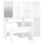 Glossy White Plywood LED Vanity Set by vidaXL, Bedroom furniture sets - Ref: Foro24-3114103, Price: 311,45 €, Discount: %