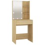 Sonoma Oak Plywood LED Vanity Set by vidaXL, Bedroom furniture sets - Ref: Foro24-3114101, Price: 221,26 €, Discount: %