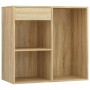 Sonoma Oak Plywood LED Vanity Set by vidaXL, Bedroom furniture sets - Ref: Foro24-3114101, Price: 221,26 €, Discount: %