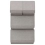 Set of stackable storage boxes 4 pcs gray fabric by vidaXL, Storage baskets - Ref: Foro24-332900, Price: 49,99 €, Discount: %