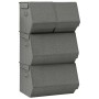 Set de cajas de almacenaje apilables 3 uds tela gris antracita de vidaXL, Cestas para almacenaje - Ref: Foro24-332902, Precio...