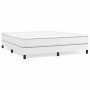 Estructura de cama de cuero sintético blanco 160x200 cm de vidaXL, Camas y somieres - Ref: Foro24-3120707, Precio: 100,27 €, ...