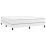 Estructura de cama de cuero sintético blanco 160x200 cm de vidaXL, Camas y somieres - Ref: Foro24-3120707, Precio: 100,27 €, ...