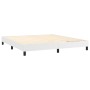 Estructura de cama de cuero sintético blanco 160x200 cm de vidaXL, Camas y somieres - Ref: Foro24-3120707, Precio: 100,27 €, ...