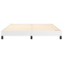 Estructura de cama de cuero sintético blanco 160x200 cm de vidaXL, Camas y somieres - Ref: Foro24-3120707, Precio: 100,27 €, ...