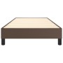 Estructura de cama de cuero sintético marrón 100x200 cm de vidaXL, Camas y somieres - Ref: Foro24-3120685, Precio: 89,04 €, D...