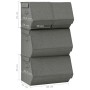 Set de cajas de almacenaje apilables 3 uds tela gris antracita de vidaXL, Cestas para almacenaje - Ref: Foro24-332902, Precio...