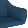 Drehbare Esszimmerstühle, 6 Einheiten, blauer Stoff von vidaXL, Essstühle - Ref: Foro24-3090282, Preis: 426,22 €, Rabatt: %