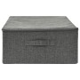 Caja de almacenaje tela gris antracita 70x40x18 cm de vidaXL, Cestas para almacenaje - Ref: Foro24-332903, Precio: 24,39 €, D...