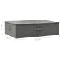 Caja de almacenaje tela gris antracita 70x40x18 cm de vidaXL, Cestas para almacenaje - Ref: Foro24-332903, Precio: 24,39 €, D...