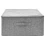 Caja de almacenaje tela gris 70x40x18 cm de vidaXL, Cestas para almacenaje - Ref: Foro24-332905, Precio: 20,76 €, Descuento: %