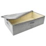 Caja de almacenaje tela gris 70x40x18 cm de vidaXL, Cestas para almacenaje - Ref: Foro24-332905, Precio: 20,76 €, Descuento: %