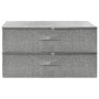 Storage boxes 2 units gray fabric 70x40x18 cm by vidaXL, Storage baskets - Ref: Foro24-332906, Price: 37,51 €, Discount: %