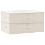 Storage boxes 2 units cream fabric 70x40x18 cm by vidaXL, Storage baskets - Ref: Foro24-332908, Price: 40,99 €, Discount: %