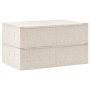 Storage boxes 2 units cream fabric 70x40x18 cm by vidaXL, Storage baskets - Ref: Foro24-332908, Price: 40,99 €, Discount: %