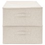 Storage boxes 2 units cream fabric 70x40x18 cm by vidaXL, Storage baskets - Ref: Foro24-332908, Price: 40,99 €, Discount: %