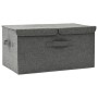 Aufbewahrungsbox aus anthrazitgrauem Stoff 50x30x25 cm von vidaXL, Aufbewahrungskörbe - Ref: Foro24-332912, Preis: 23,47 €, R...