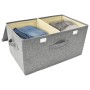 Storage boxes 2 units gray fabric 50x30x25 cm by vidaXL, Storage baskets - Ref: Foro24-332915, Price: 32,99 €, Discount: %