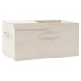 Cream fabric storage box 50x30x25 cm by vidaXL, Storage baskets - Ref: Foro24-332916, Price: 22,17 €, Discount: %