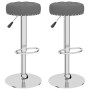 Kitchen stools 2 units dark gray fabric by vidaXL, Kitchen stools - Ref: Foro24-332972, Price: 103,91 €, Discount: %