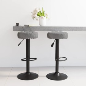 Kitchen stools 2 units dark gray velvet by vidaXL, Kitchen stools - Ref: Foro24-332996, Price: 105,99 €, Discount: %