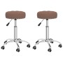 Swivel dining chairs 2 units brown fabric by vidaXL, dining chairs - Ref: Foro24-333016, Price: 57,05 €, Discount: %