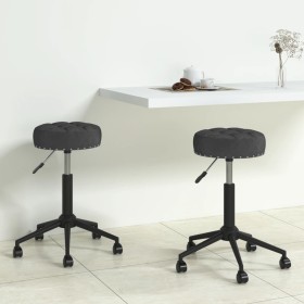 Sillas de comedor giratorias 2 unidades terciopelo negro de vidaXL, Sillas de comedor - Ref: Foro24-333056, Precio: 64,99 €, ...