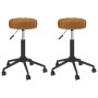 Swivel dining chairs 2 units brown velvet by vidaXL, dining chairs - Ref: Foro24-333057, Price: 73,23 €, Discount: %