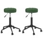 Swivel dining chairs 2 units dark green velvet by vidaXL, dining chairs - Ref: Foro24-333062, Price: 57,86 €, Discount: %