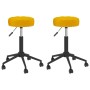 Swivel dining chairs 2 pcs mustard yellow velvet by vidaXL, dining chairs - Ref: Foro24-333066, Price: 73,23 €, Discount: %